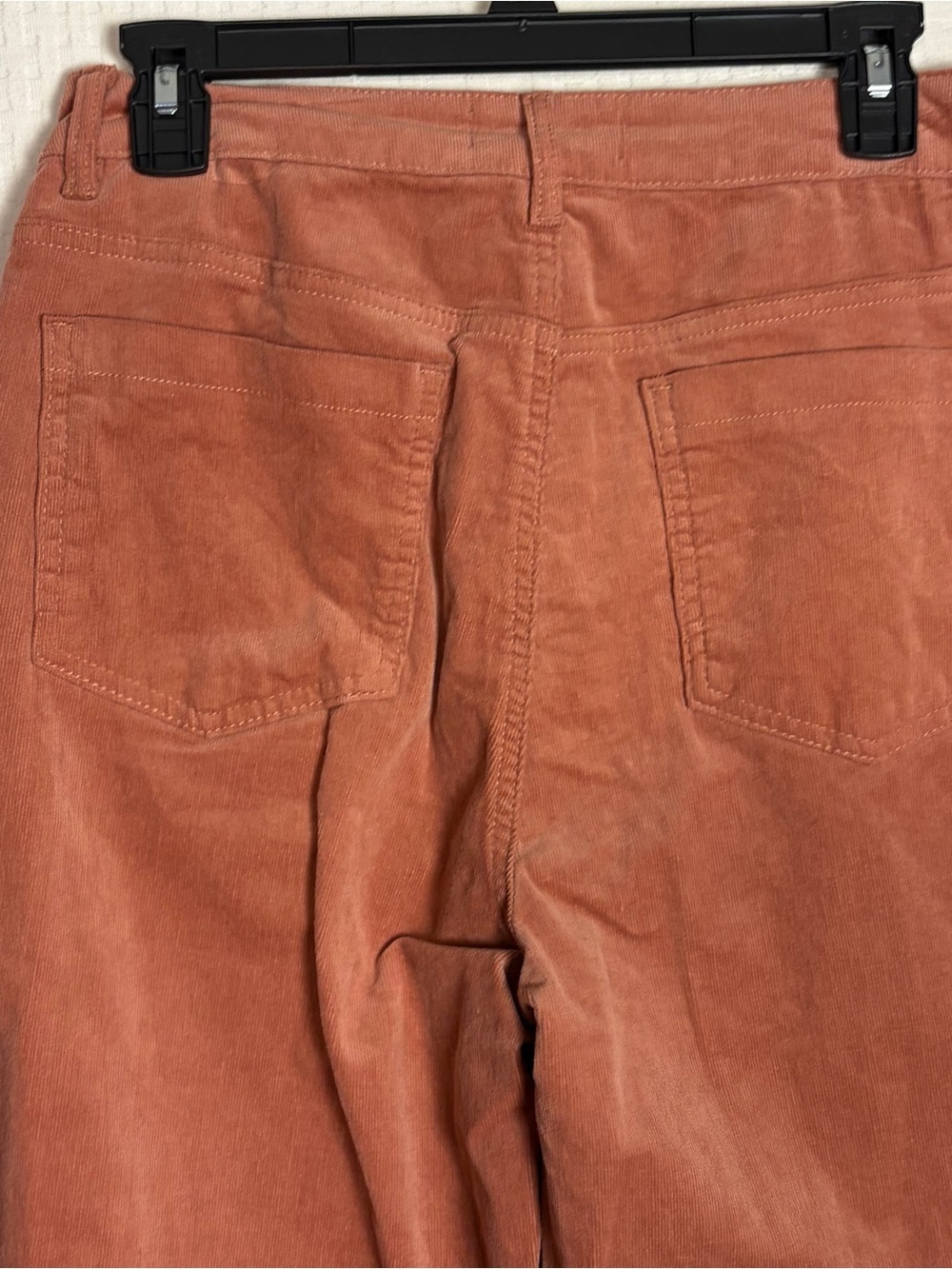 NEW Chelsea & Violet Barrel Corduroy Jeans Pants Coral Cotton Pockets Size 30 - Picture 8 of 12